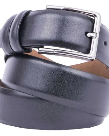 Curea barbati din piele naturala neagra eleganta XXL - 140 cm