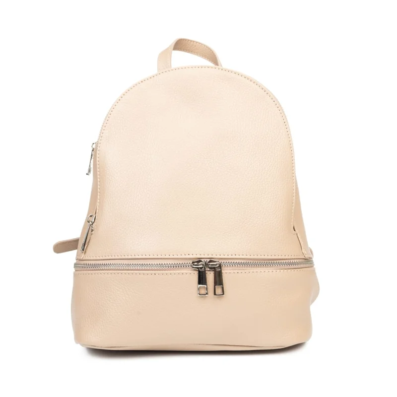 Rucsac damă din piele naturala roz pal Suede