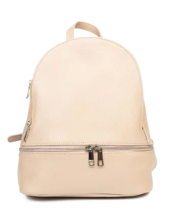 Rucsac damă din piele naturala roz pal Suede