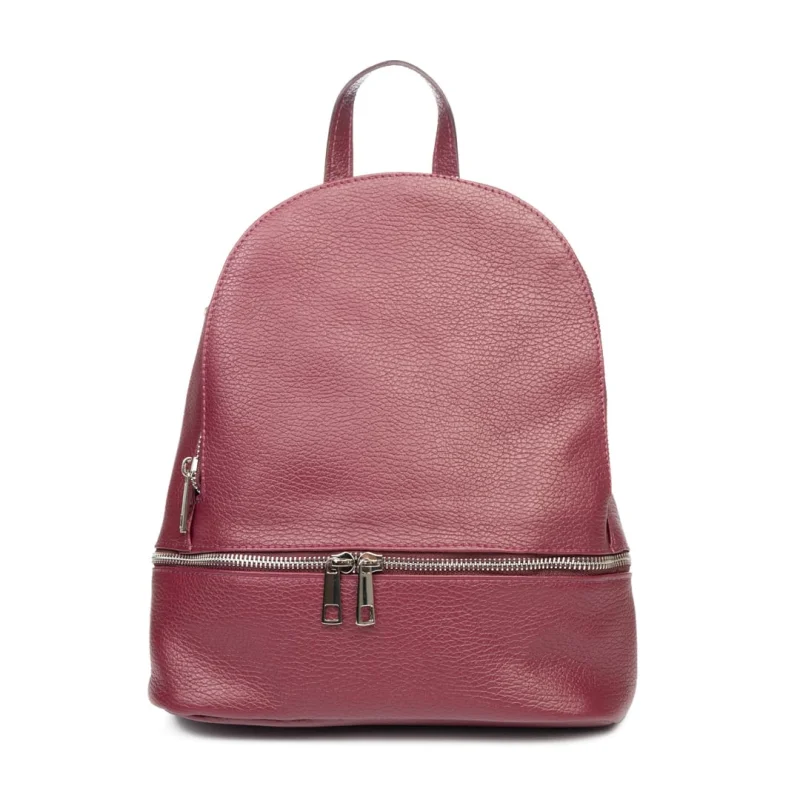 Rucsac damă din piele naturala mov-pruna Suede