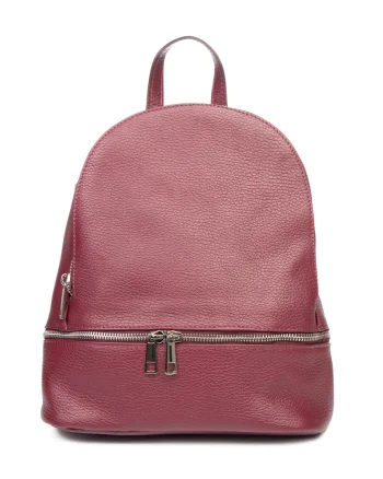 Rucsac damă din piele naturala mov-pruna Suede