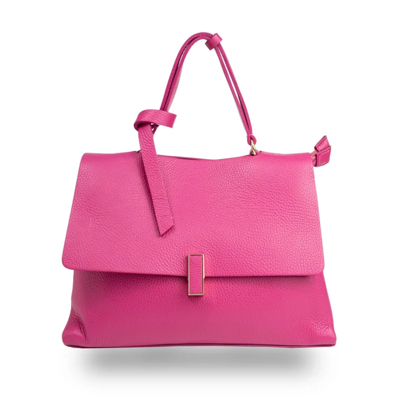Geantă damă din piele naturala fucsia Maria