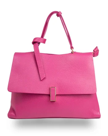 Geantă damă din piele naturala fucsia Maria