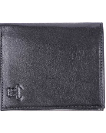 Portofel barbati din piele naturala negru Tower Wallet