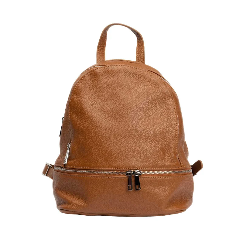 Rucsac damă din piele naturala maro Suede