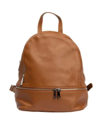 Rucsac damă din piele naturala maro Suede
