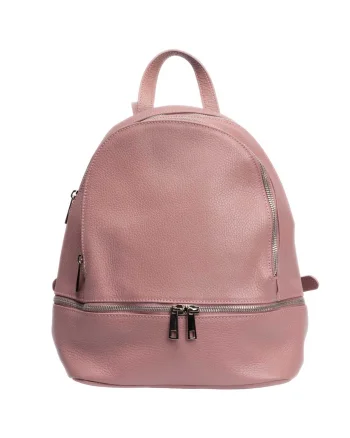 Rucsac damă din piele naturala roz Suede
