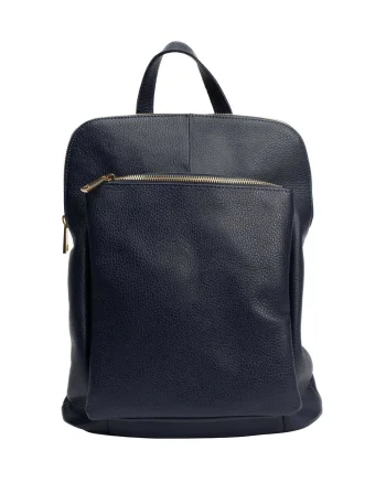 Rucsac damă din piele naturala bleumarin Duality