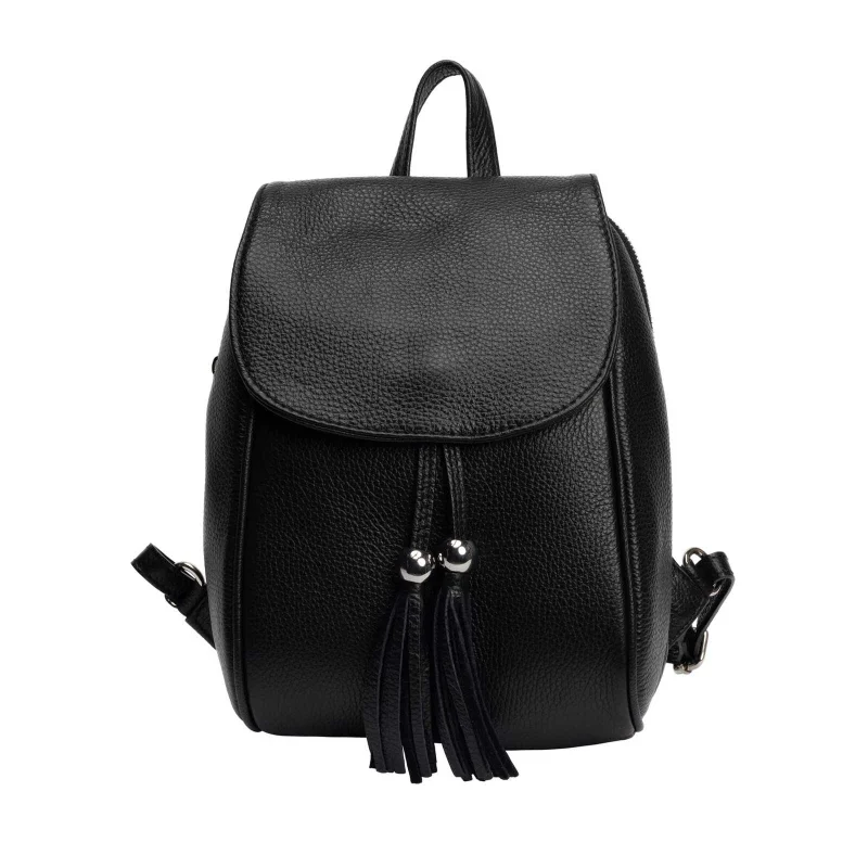 Rucsac damă din piele naturala negru Cris