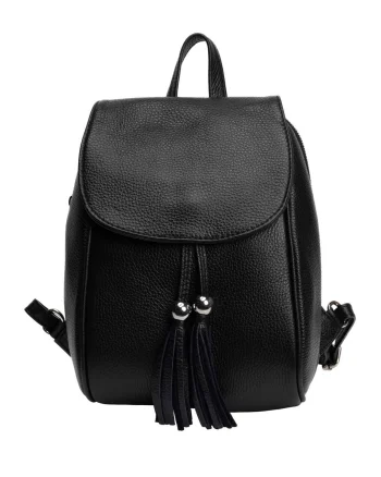 Rucsac damă din piele naturala negru Cris