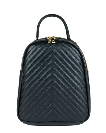 Rucsac damă din piele naturala negru Ruxi