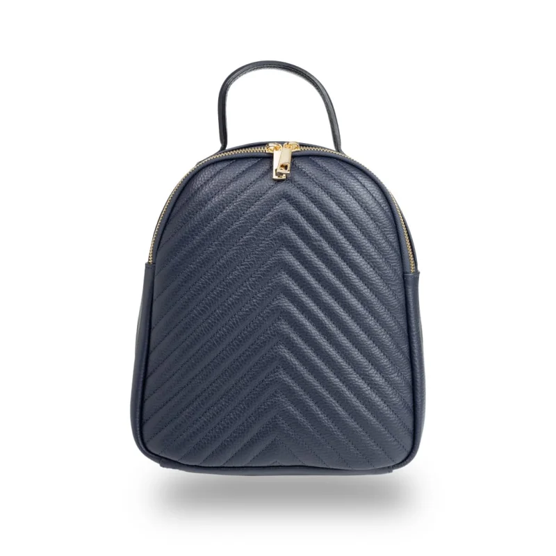 Rucsac damă din piele naturala bleumarin Ruxi