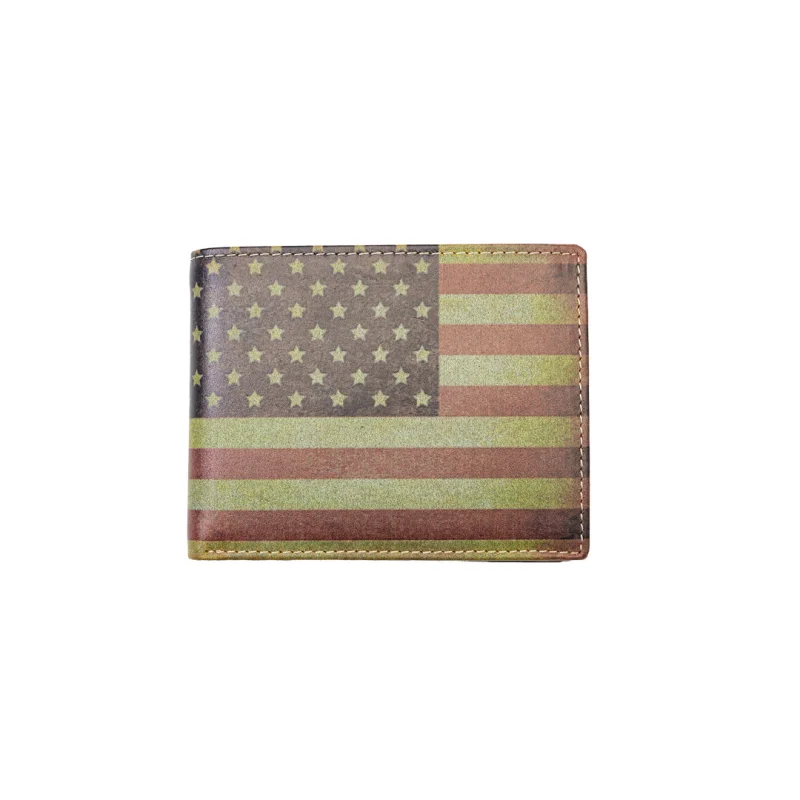 Portofel barbati din piele naturala maro American style,protectie RFID