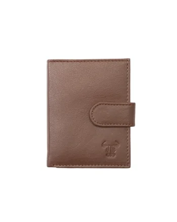 Port-Card barbati din piele naturala maro Master-Card