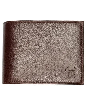 Portofel barbati din piele naturala maro Muselles Eyelet