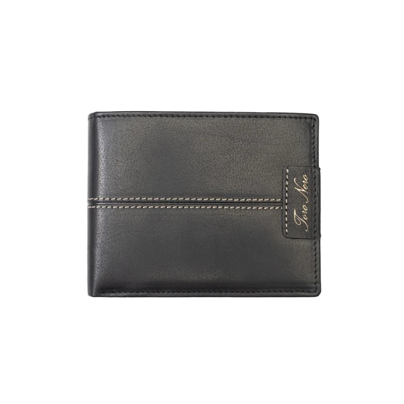 Portofel barbati din piele naturala negru Oliver,protectie RFID