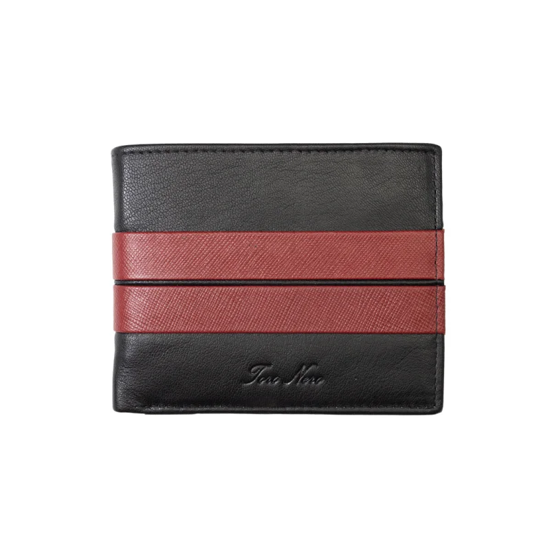 Portofel barbati din piele naturala negru Carol,protectie RFID