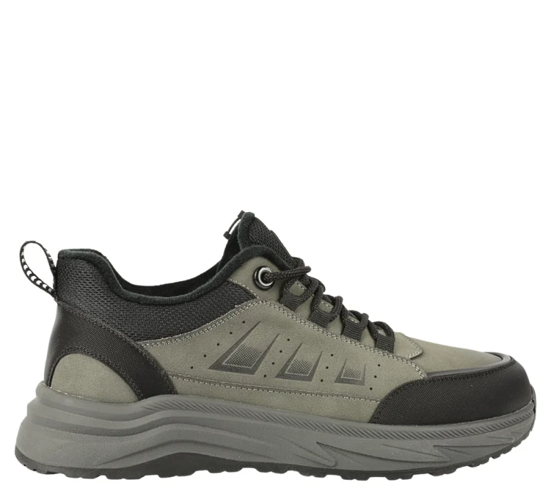 Ghete sport, barbati, GALLOP, E90002, gri, piele naturala