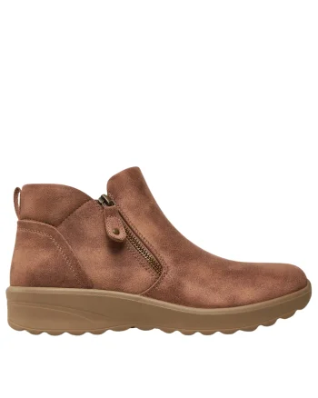 Ghete sport, dama, SKECHERS LOVELY VIBE-FALL IN BLOOM 158952-MUSH bej, piele ecologica