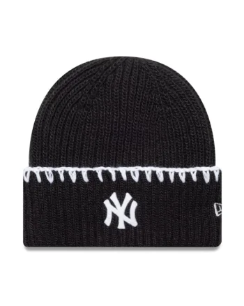 Caciula New Era Wmns Chunky Topstitch Beanie New York Yankees  Blk