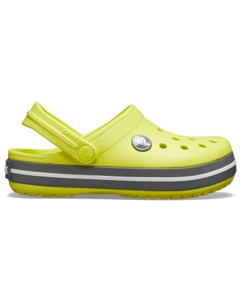 Saboti Crocs Crocband Kids Galben - Citrus/Slate Grey