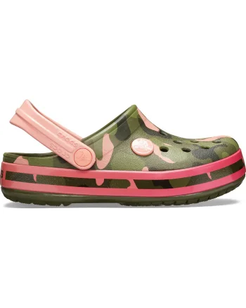 Saboti Crocs Crocband Multi-Graphic Clog Pepene galben - Melon
