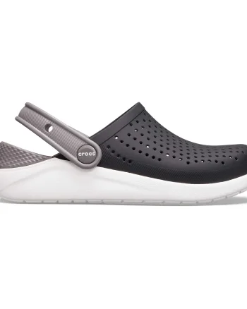 Saboti Crocs Kids' LiteRide Clog Negru - Black/White
