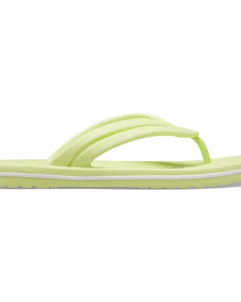 Slapi Crocs Women's Crocband Flip Galben - Lime Zest