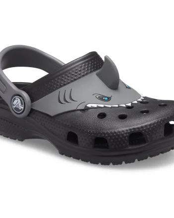 Saboți Crocs Fun Lab Classic I AM Shark Clog Negru - Black
