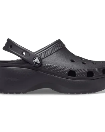 Saboți Crocs Women's Classic Platform Clog Negru - Black