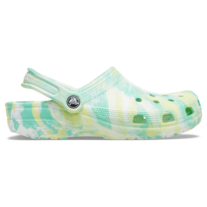 Saboți Crocs Classic Marbled Clog Verde - Pistachio/Multi