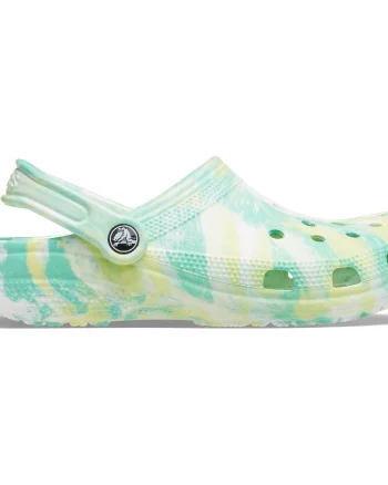 Saboți Crocs Classic Marbled Clog Verde - Pistachio/Multi