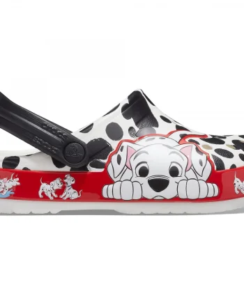 Saboți Crocs Fun Lab Disney 101 Dalmatians Clog K Alb - White