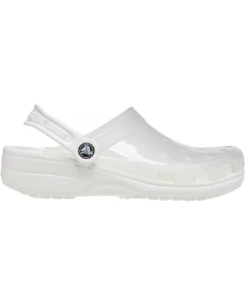 Saboti Crocs Classic Translucent Clog Alb - White