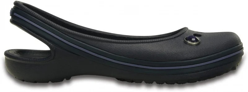 Balerini Crocs Kids' Genna II Gem Flat Albastru - Navy/Bijou Blue