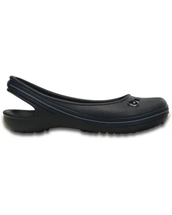 Balerini Crocs Kids' Genna II Gem Flat Albastru - Navy/Bijou Blue