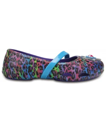 Balerini Crocs Kids' Lina Graphic Flat Mov - Ultraviolet
