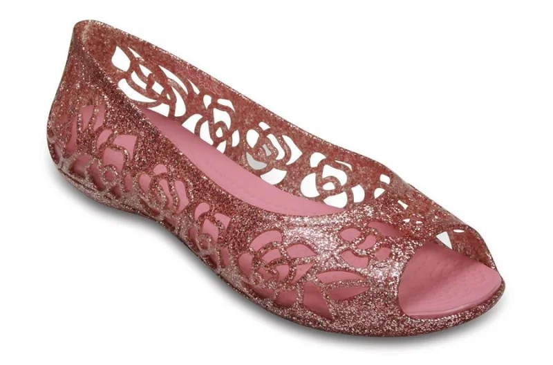 Balerini Crocs Kids' Isabella Glitter Flat GS Roz - Blossom
