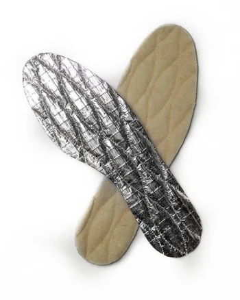 Talonete Reflex din lână cu strat de aluminiu Gri - Aluminum
