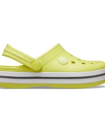 Saboți Crocs Crocband Toddlers New Clog Galben - Citrus/Grey