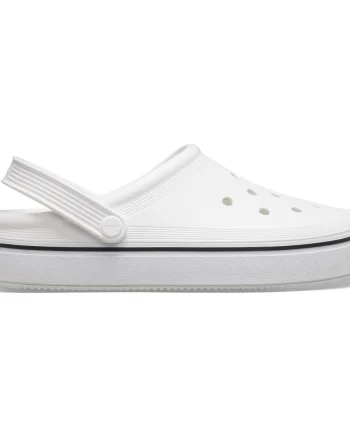 Saboți Crocs Crocband Off Court Clog Alb - White