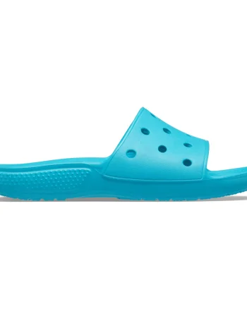 Papuci Classic Crocs Slide Iconic Crocs Comfort Albastru deschis - Digital Aqua