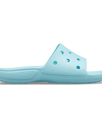 Papuci Classic Crocs Slide Iconic Crocs Comfort Albastru deschis - Ice Blue