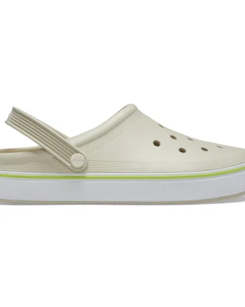 Saboți Crocs Crocband Off Court Clog Bej - Bone