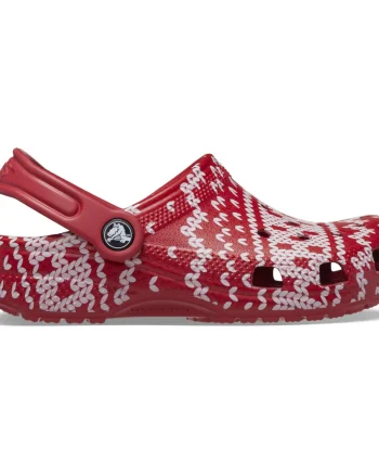 Saboti Crocs Toddler Classic Holiday Sweater Clog Multicolor - Multi