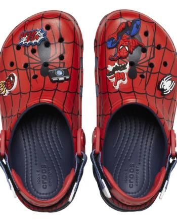 Saboti Crocs Team SpiderMan All Terrain Clog Kids Albastru - Navy