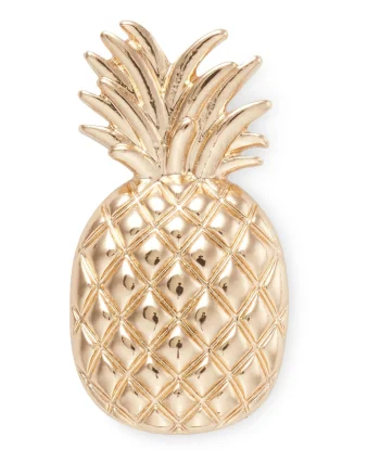 Jibbitz Crocs Gold Pineapple