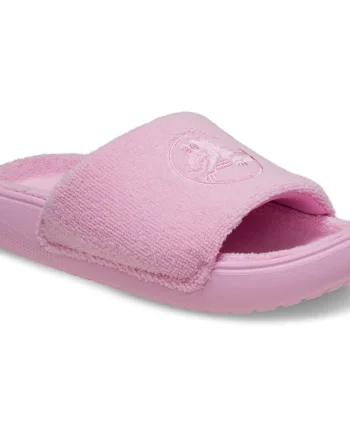Papuci Crocs Classic Towel Slide Roz - Pink Tweed