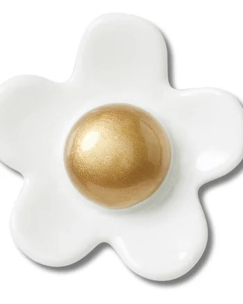 Jibbitz Crocs White Daisy with Gold Center