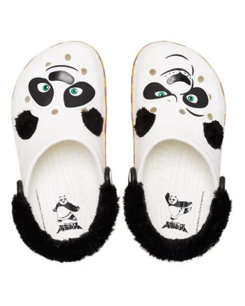 Saboti Crocs Kung Fu Panda Classic Clog Kids Alb - White